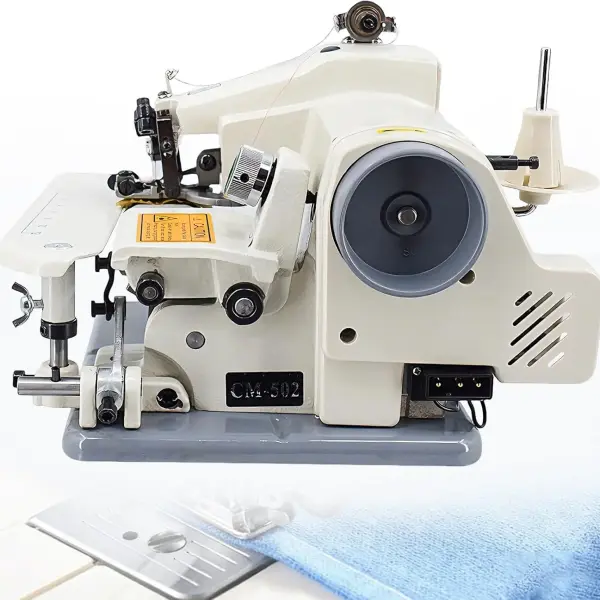 Adjustable Blindstitch Sewing Machine, 1250 SPM Hemming Machine for Cuffs, Skirts & Draperies, Desktop Skip Stitch Ratio 1:1 to 2:1, Professional Hemmer Tool