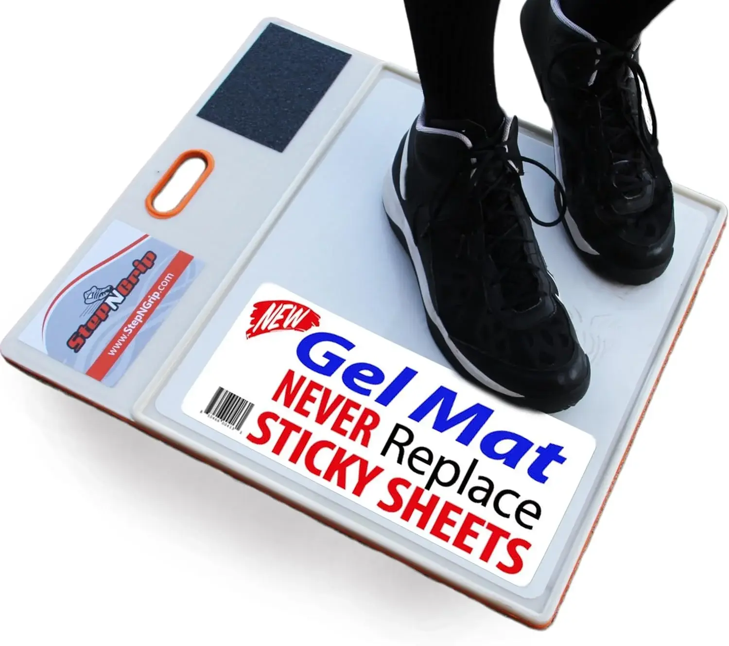StepNGrip Courtside Shoe Grip Traction Mat - Sticky Mat for Basketball Shoes - No Replacement Sheets Required - Improves Traction and Cleans Dust, Dirt, and Oil - Portable for Indoor and Outdoor Use