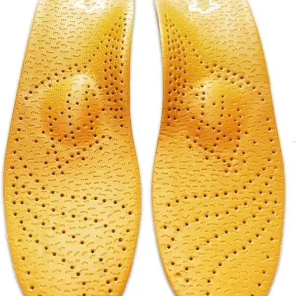 JSEIAJB Leather Orthotic Insole for Flat Feet Arch Support Orthopedic Shoes Sole Insoles for Men and Women Shoe Pad