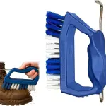 Kelcie's Handheld Shoe Cleaning Brush with Pick for Cleaning Mud Off Shoes in Minutes - Boot Brush & Cleat Cleaner for Golf, Soccer & Other Outdoor Footwear - Heavy-Duty Stiff Bristles Boot Scrubber