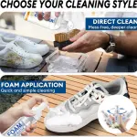 Shoe Cleaner Kit for Sneakers – 10.6oz Premium Shoe Cleaning Set with 3 Brushes & Microfiber Towel, Sneaker Cleaner for White Shoes, Boots, Leather, Suede, Canvas, Mesh, PU & Fabric