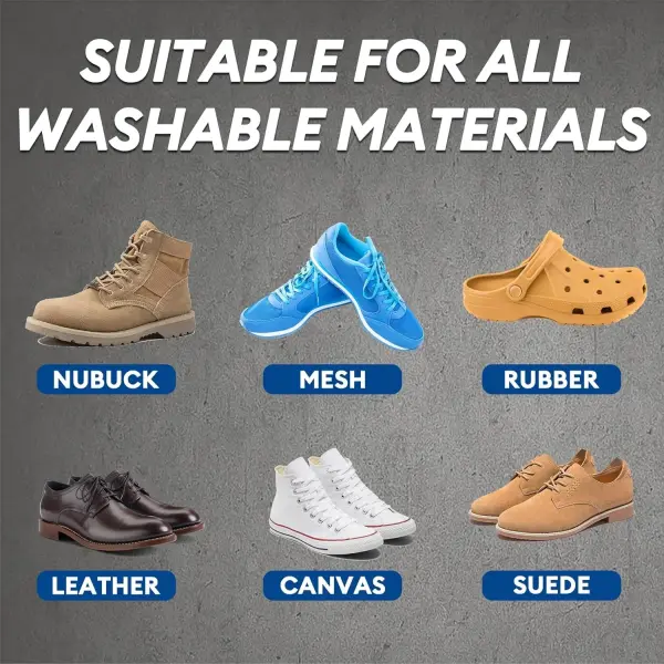Shoe Cleaner Kit for Sneakers – 10.6oz Premium Shoe Cleaning Set with 3 Brushes & Microfiber Towel, Sneaker Cleaner for White Shoes, Boots, Leather, Suede, Canvas, Mesh, PU & Fabric