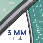 Proartek PK00013 Model GBM4080 Series 40" x 80" Professional Cutting Mat; Double-Sided Green/Black; Self-Healing; For Graphic Arts, Hobbies, Sewing, Scrapbooking, and other Cutting Projects