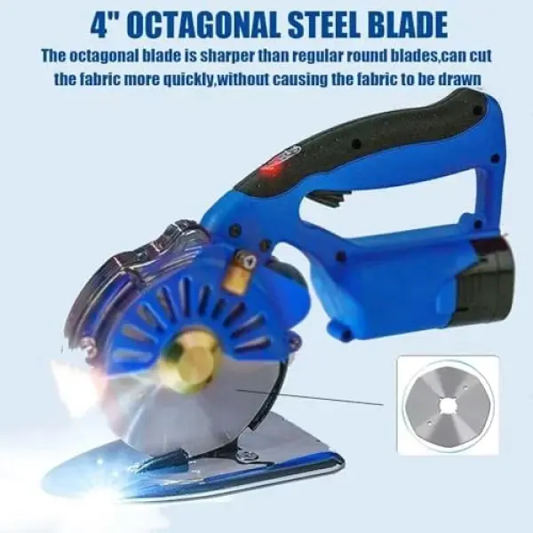 Electric Fabric Rotary Cutter - Adjustable Speed & Thickness, Multi-Layer Fabric & Leather Cutting Machine, Efficient Sewing Tool for Quilting & Crafting