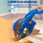 Electric Fabric Rotary Cutter - Adjustable Speed & Thickness, Multi-Layer Fabric & Leather Cutting Machine, Efficient Sewing Tool for Quilting & Crafting