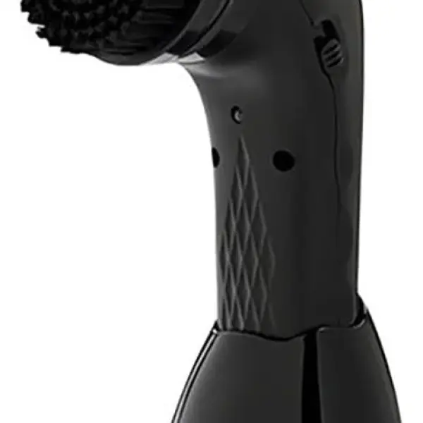 USB Rechargeable Portable Electric Shoe Polisher with 2-Speed Motor & 6 Brush Heads for Leather Care - Perfect for Shoes, Boots & Accessories - Black Black