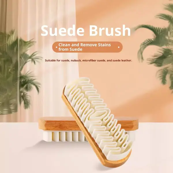 Magic Rubber Shoe Brush for Suede,Rubber Shoe Brush Cleaner,Lazy Shoes Brushs,Suede Eraser for Removing Stains for Shoes, Jacket, Purse, Bags, Sofa with Wooden Handle (3PCS)