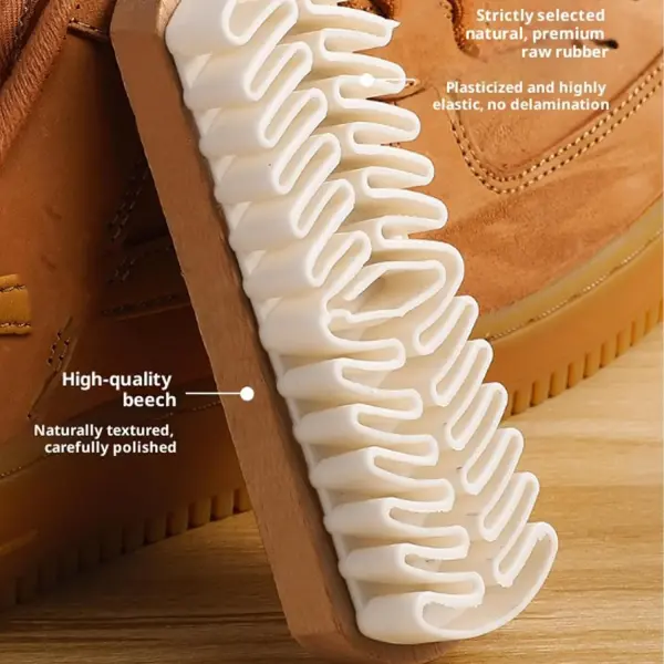 Magic Rubber Shoe Brush for Suede,Rubber Shoe Brush Cleaner,Lazy Shoes Brushs,Suede Eraser for Removing Stains for Shoes, Jacket, Purse, Bags, Sofa with Wooden Handle (3PCS)
