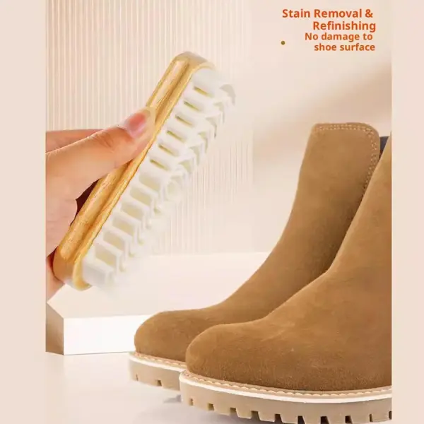 Magic Rubber Shoe Brush for Suede,Rubber Shoe Brush Cleaner,Lazy Shoes Brushs,Suede Eraser for Removing Stains for Shoes, Jacket, Purse, Bags, Sofa with Wooden Handle (3PCS)