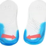 JSEIAJB Silicone Anti-Slip Gel Soft Sport Shoe Insole Pad Positive Orthopedic Shock Absorption Massaging
