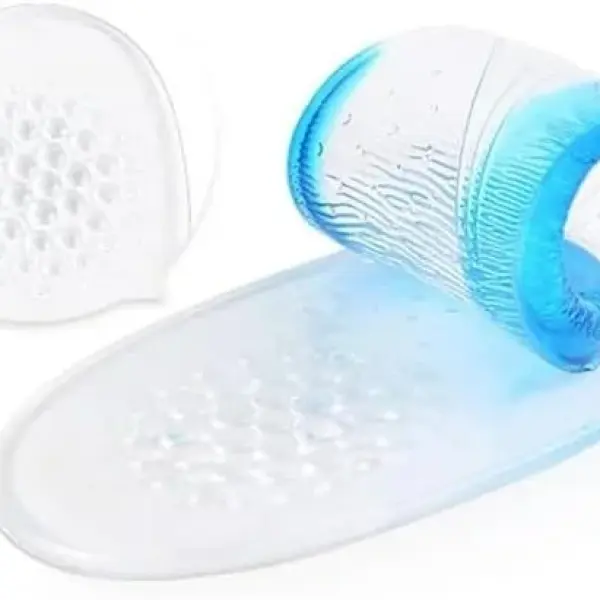 JSEIAJB Silicone Anti-Slip Gel Soft Sport Shoe Insole Pad Positive Orthopedic Shock Absorption Massaging
