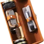 Colaxi Shoe Care Kit Polishing Tool for Men Black and Colorless Cream Shoe Cleaning Kit