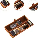 Colaxi Shoe Care Kit Polishing Tool for Men Black and Colorless Cream Shoe Cleaning Kit