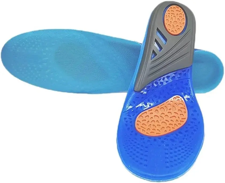 JSEIAJB Gel Insole Silicone Orthopedic Massaging Shoe Inserts Sports Shock Absorption Pad Comfortable for Men Women Shoes