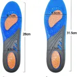 JSEIAJB Gel Insole Silicone Orthopedic Massaging Shoe Inserts Sports Shock Absorption Pad Comfortable for Men Women Shoes