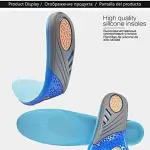 JSEIAJB Gel Insole Silicone Orthopedic Massaging Shoe Inserts Sports Shock Absorption Pad Comfortable for Men Women Shoes