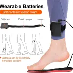 Heated Insoles Rechargeable, Foot Warmer with 5000 mAh Battery,4 Heat Settings Mobile app to Control Temperature, for Men and Women