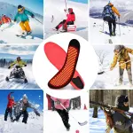 Heated Insoles Rechargeable, Foot Warmer with 5000 mAh Battery,4 Heat Settings Mobile app to Control Temperature, for Men and Women